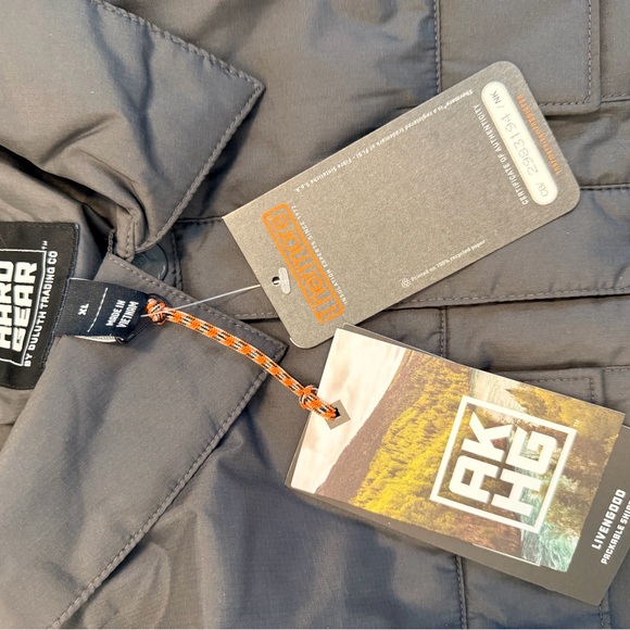 Men’s NWT Alaskan Hard Gear Livengood button up dark gray shirt jacket xl - Picture 5 of 6